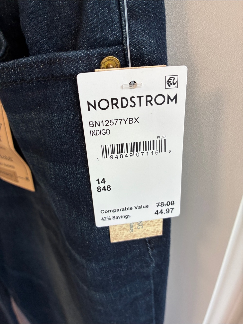 Democracy Women’s Dark Blue Boot Cut Jeans - Picture 3 of 6